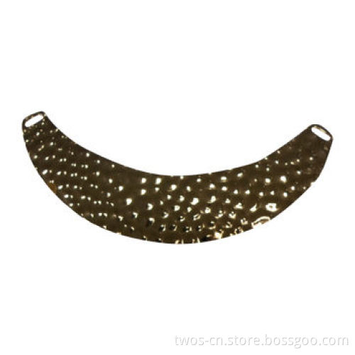 Metal Neck Trim in Fancy Design, Perfect in Shiny Gold Color